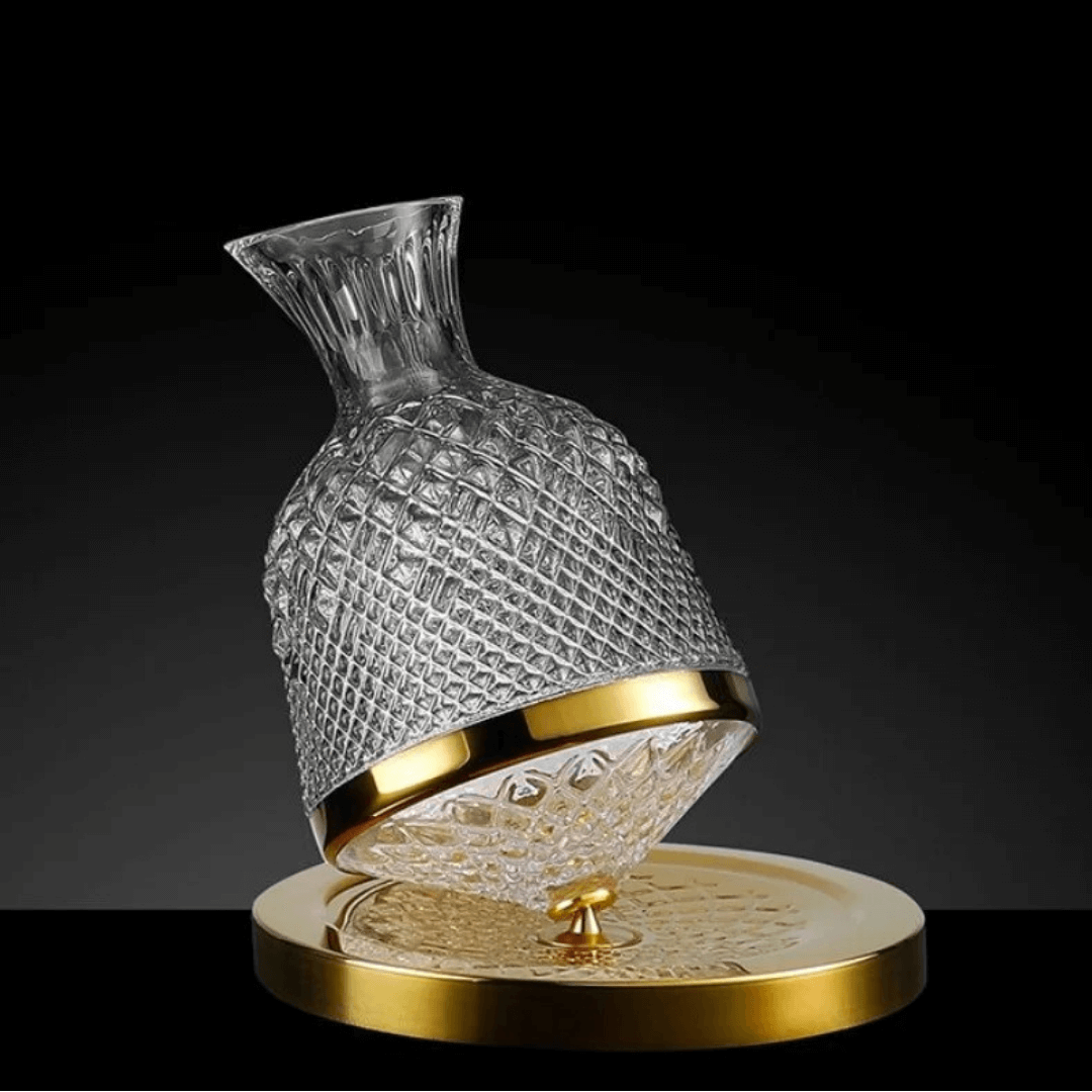 360° Rotierender Kristall-Weindekanter