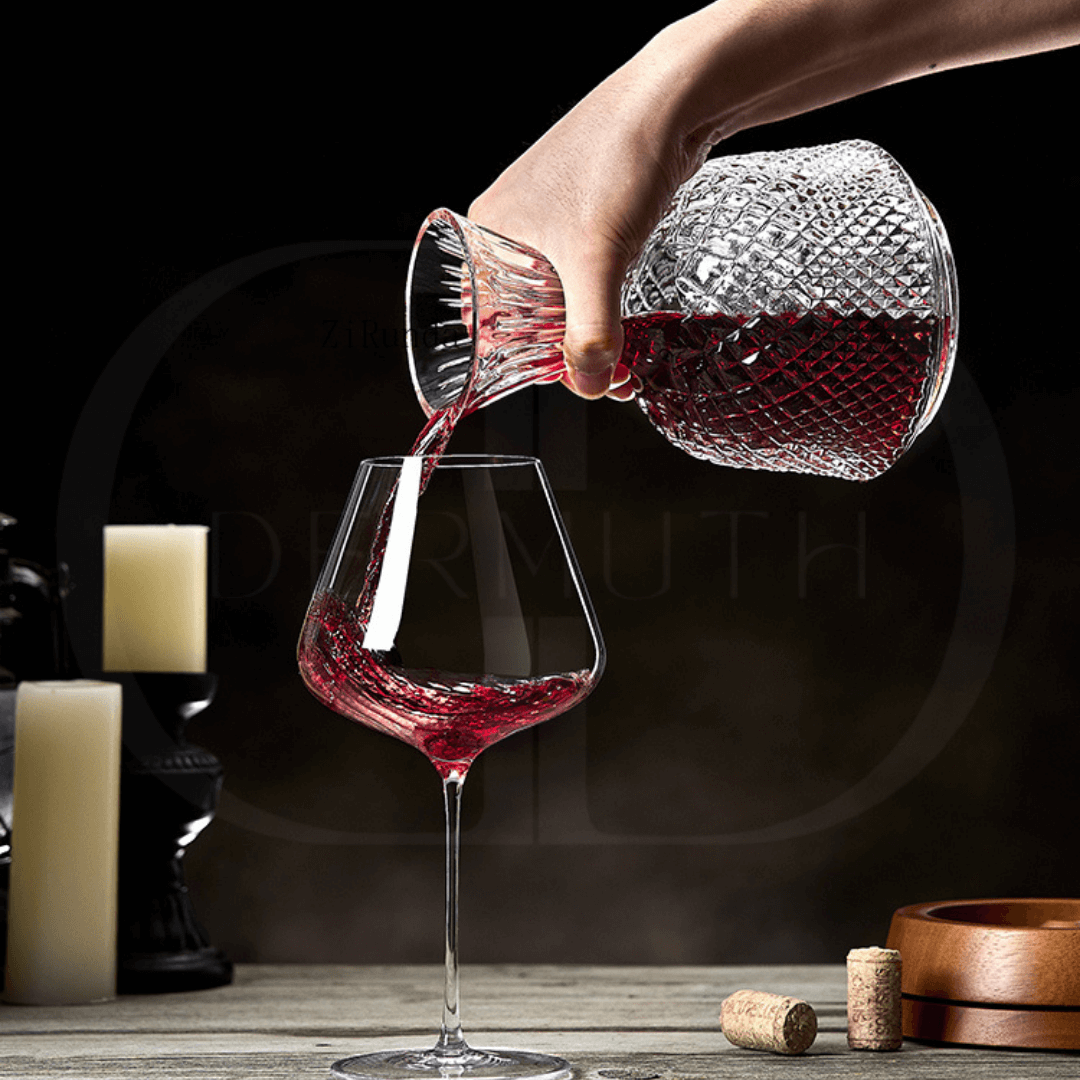 Nordhöhe Rotierender Kristall-Weindekanter 1500 ml