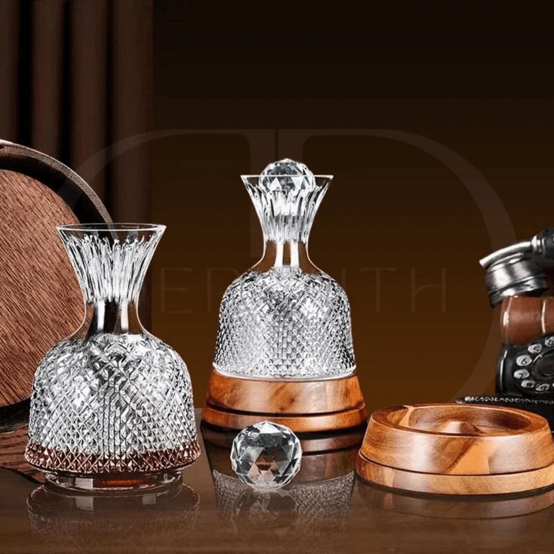 Nordhöhe Rotierender Kristall-Weindekanter 1500 ml