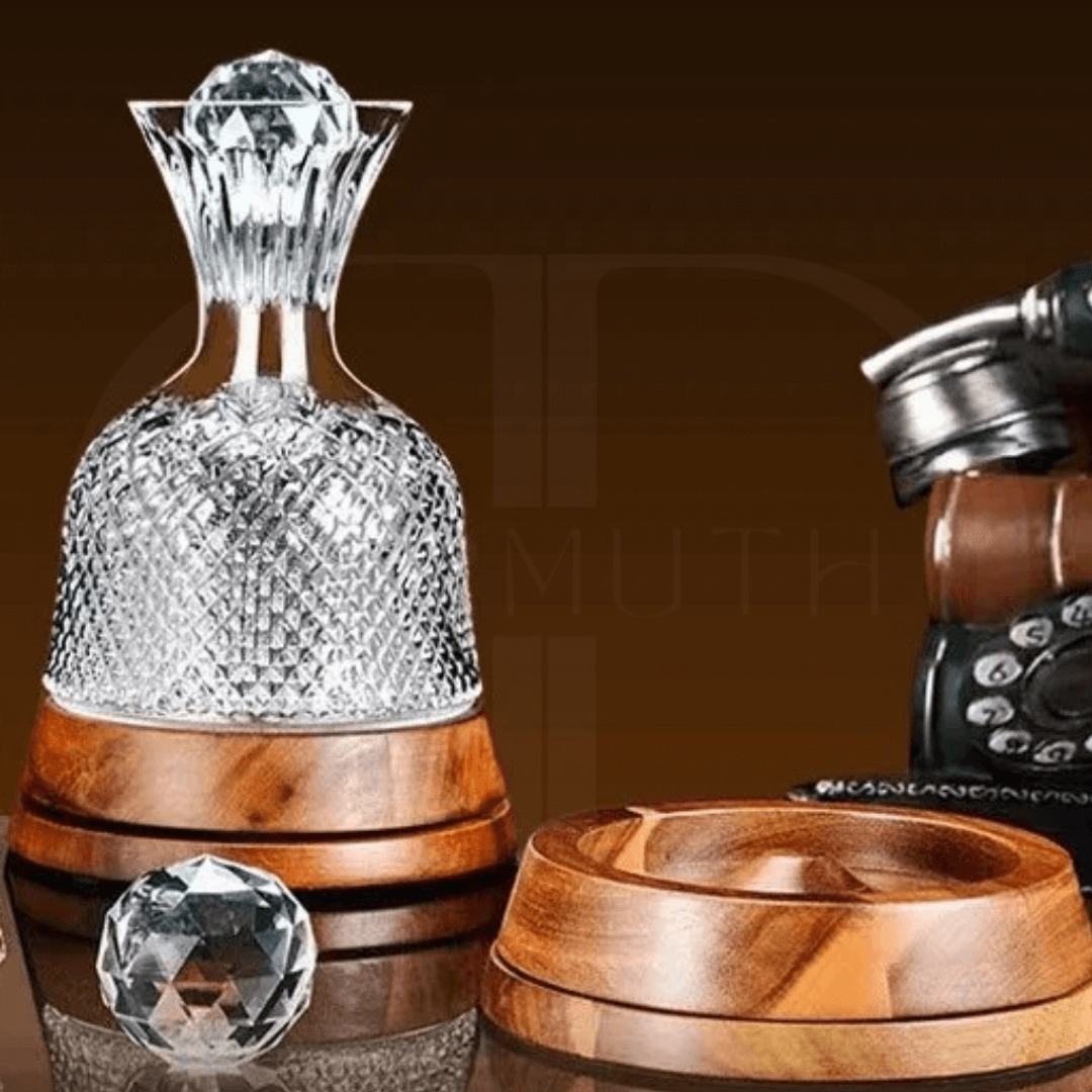 Nordhöhe Rotierender Kristall-Weindekanter 1500 ml