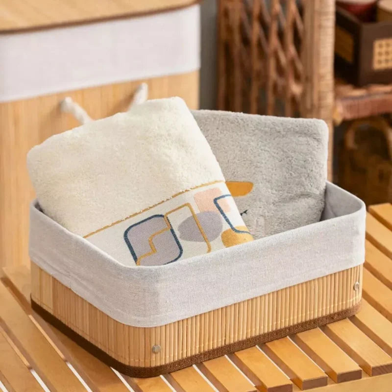 Nordhöhe Bambus Aufbewahrungskörbe – 3-teiliges Set