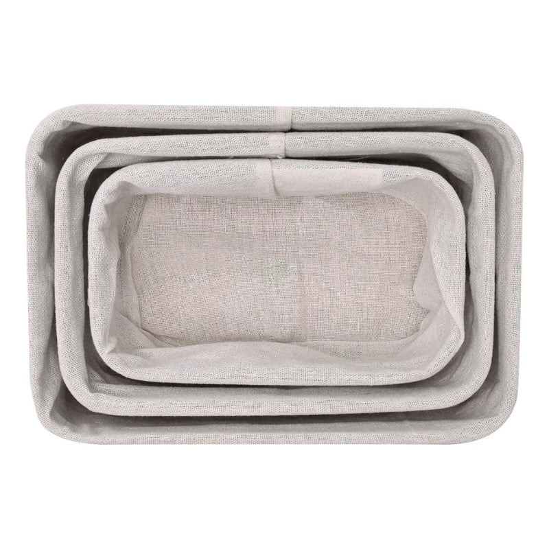 Nordhöhe Bambus Aufbewahrungskörbe – 3-teiliges Set