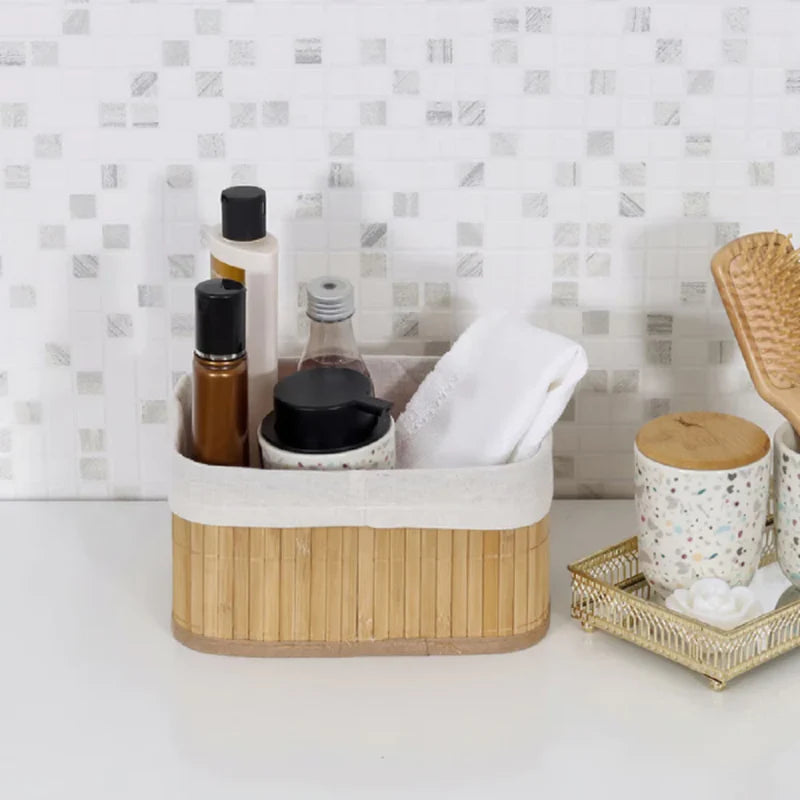 Nordhöhe Bambus Aufbewahrungskörbe – 3-teiliges Set