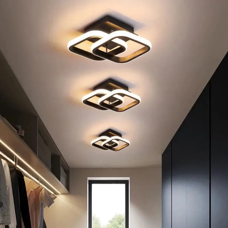 Moderne LED-Deckenleuchte mit einstellbaren Lichtfarben (Bivolt)