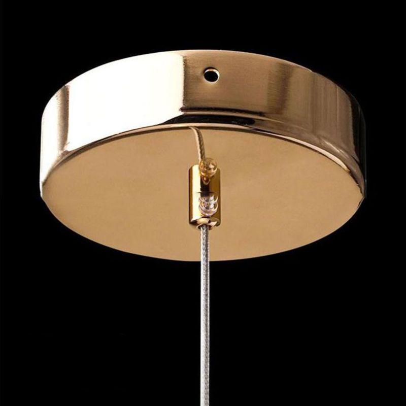 Vintage Oval-Kristall-Pendelleuchte