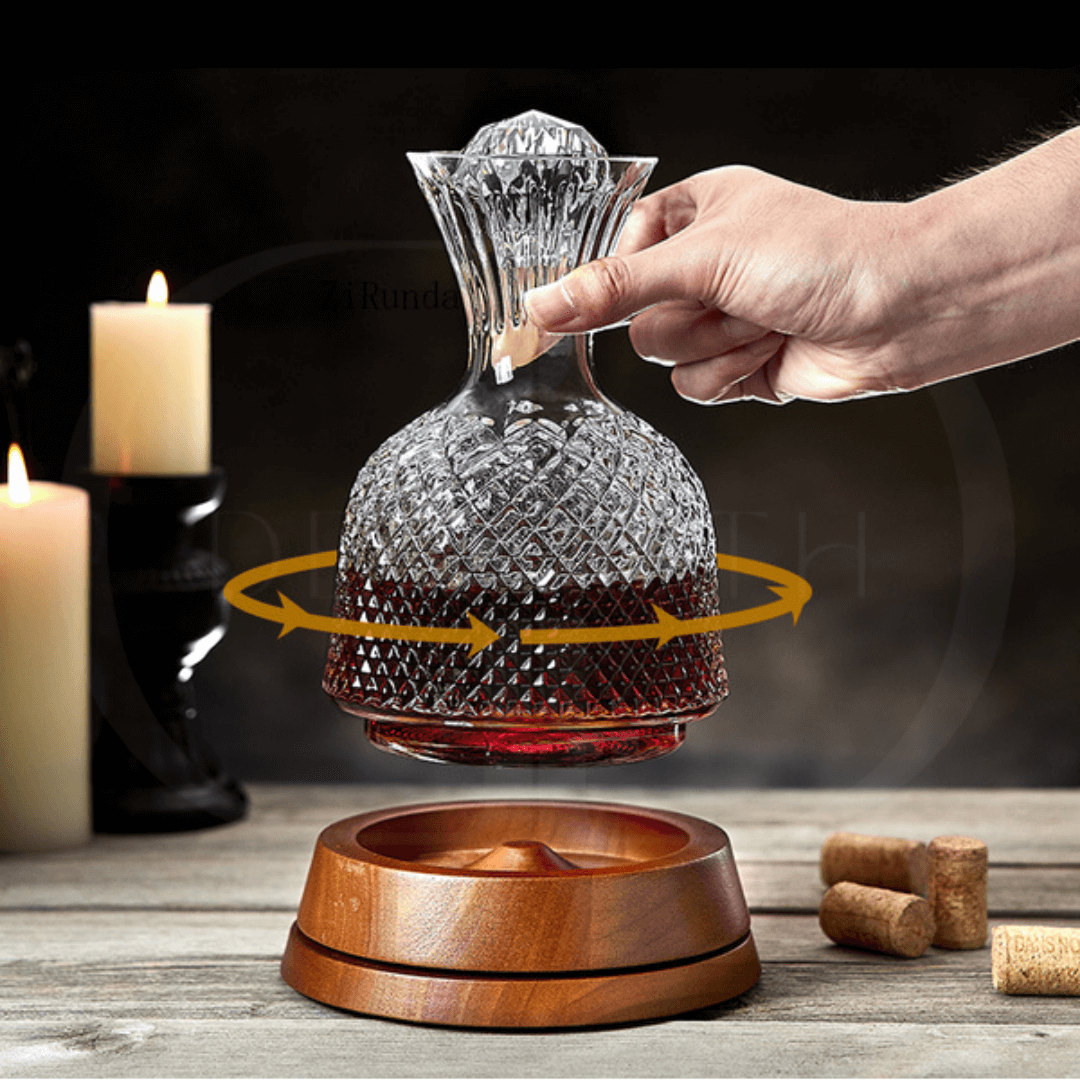Nordhöhe Rotierender Kristall-Weindekanter 1500 ml