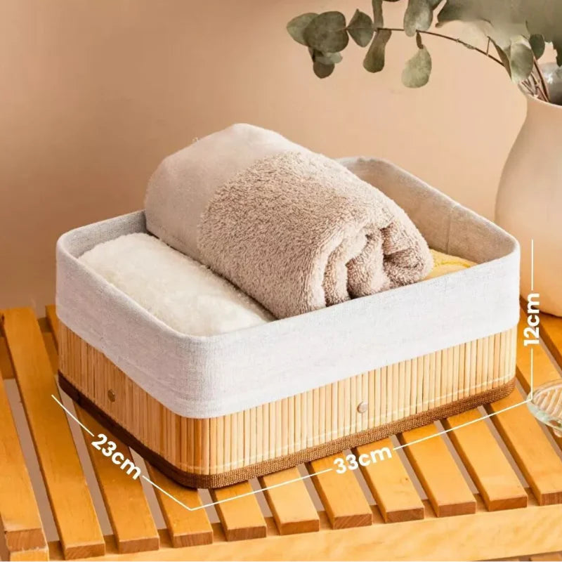 Nordhöhe Bambus Aufbewahrungskörbe – 3-teiliges Set