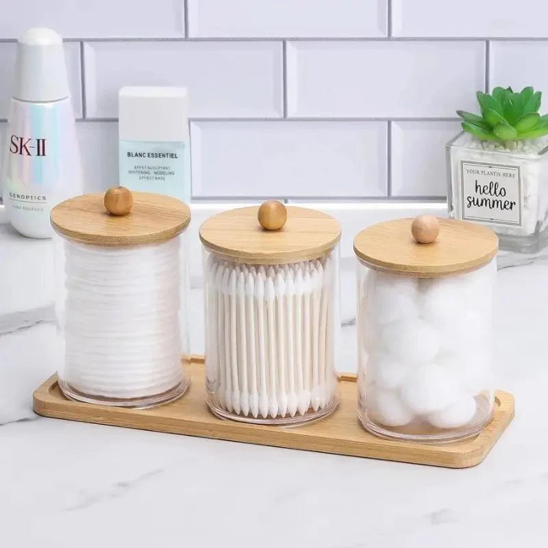 Aufbewahrungsset für Wattestäbchen & Wattepads