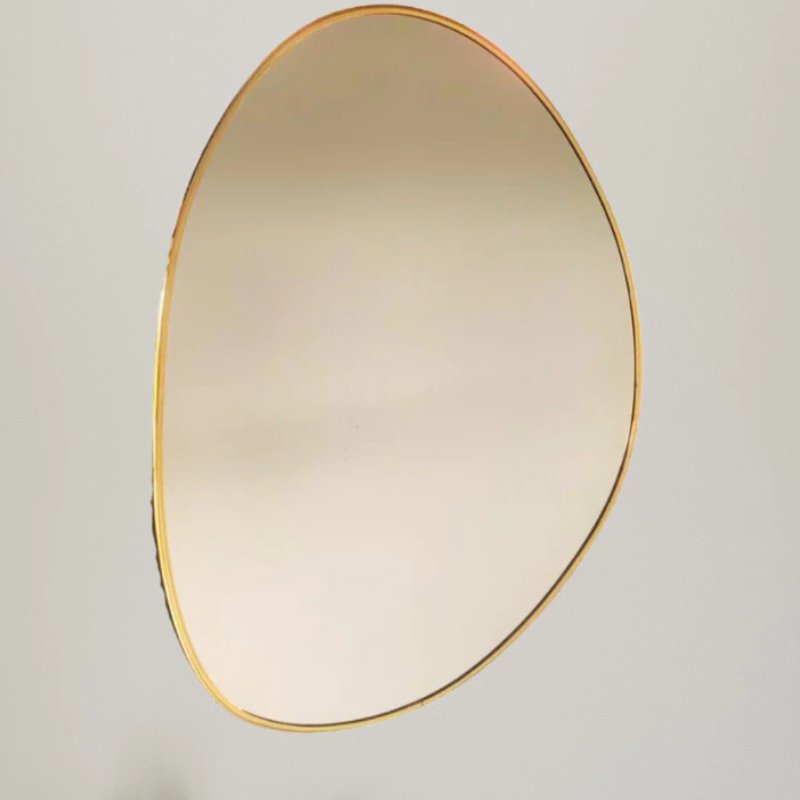 Nordhöhe Organischer Spiegel mit Rahmen