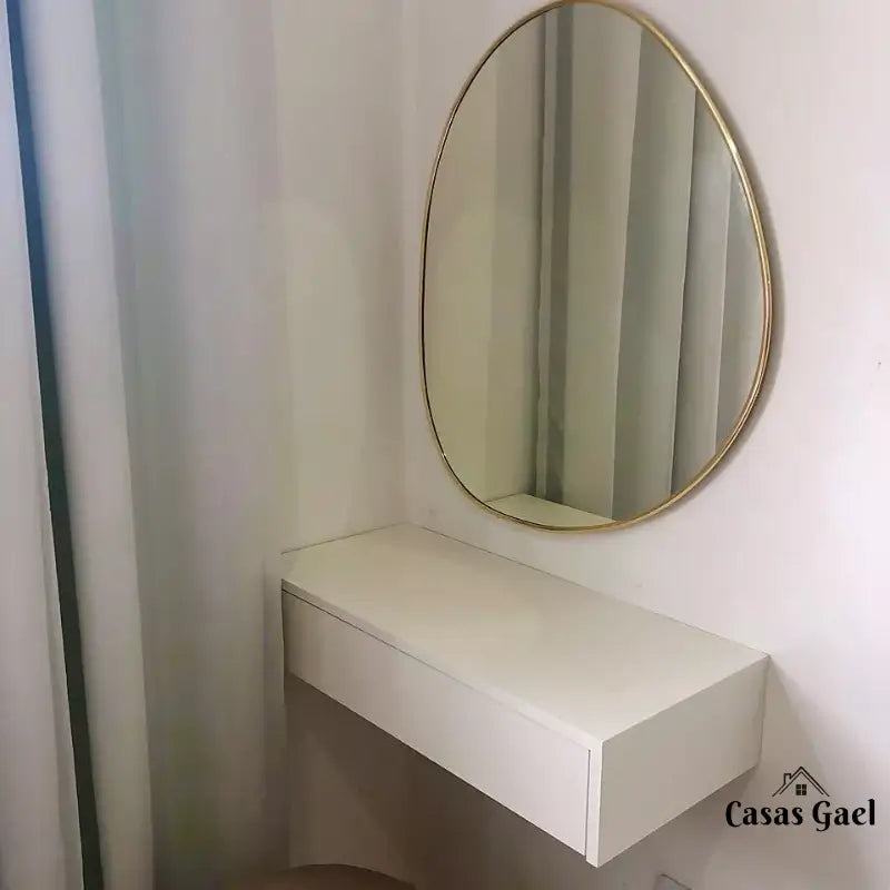 Nordhöhe Organischer Spiegel mit Rahmen