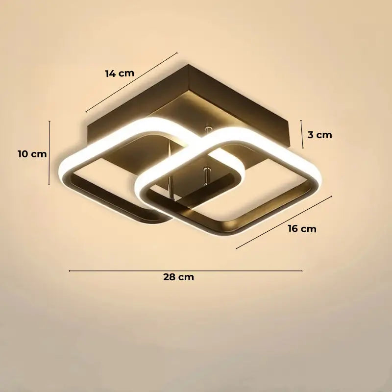 Moderne LED-Deckenleuchte mit einstellbaren Lichtfarben (Bivolt)