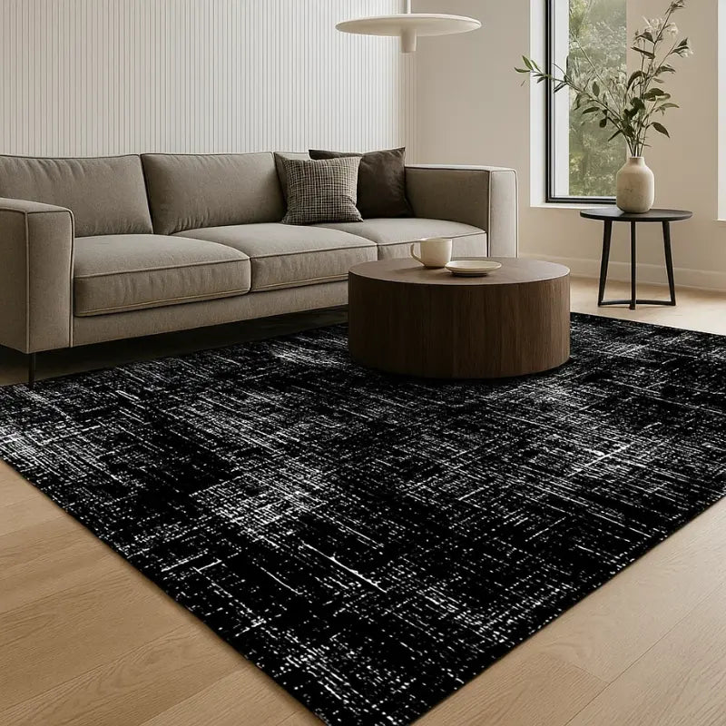 Moderner Rutschfester Teppich in Grau